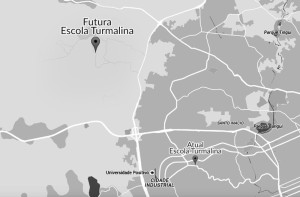 mapa Escola Turmalina